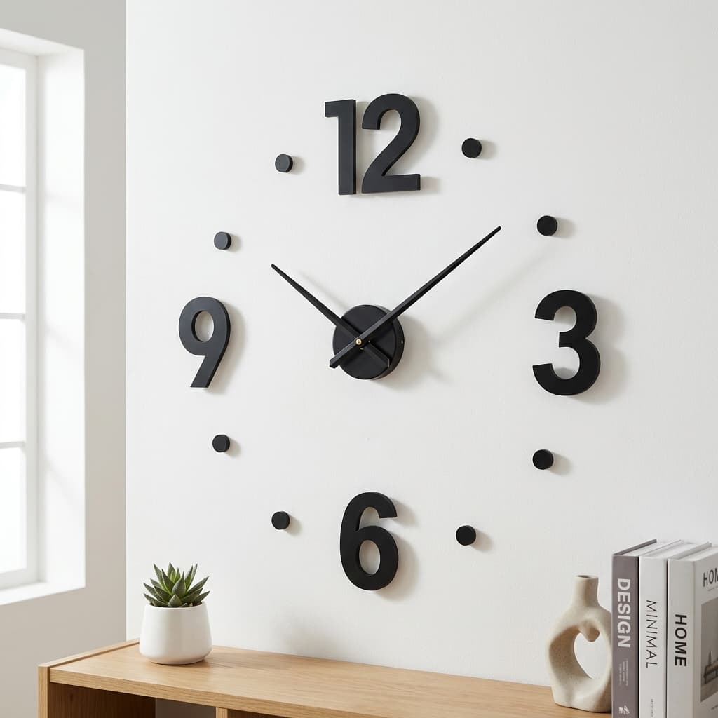Horloge murale DIY 3D