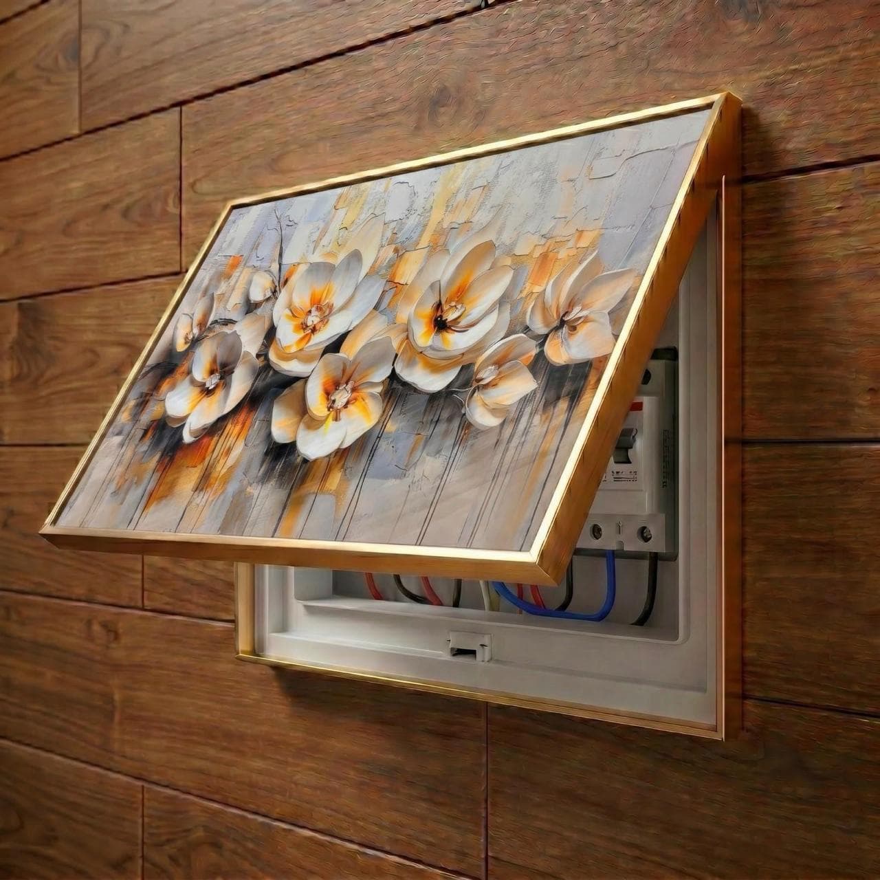 Triptyque lignes modernes