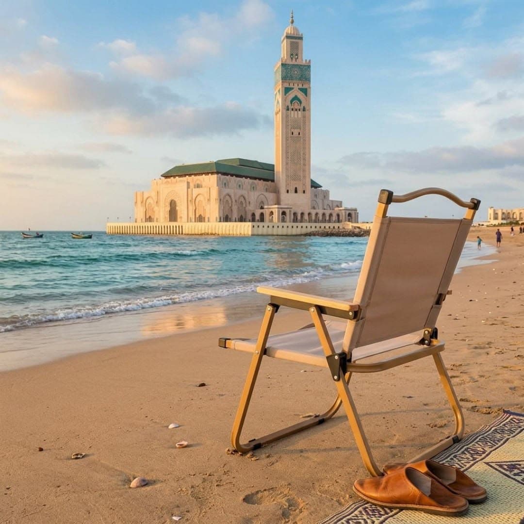 Chaise basse pliante de plage