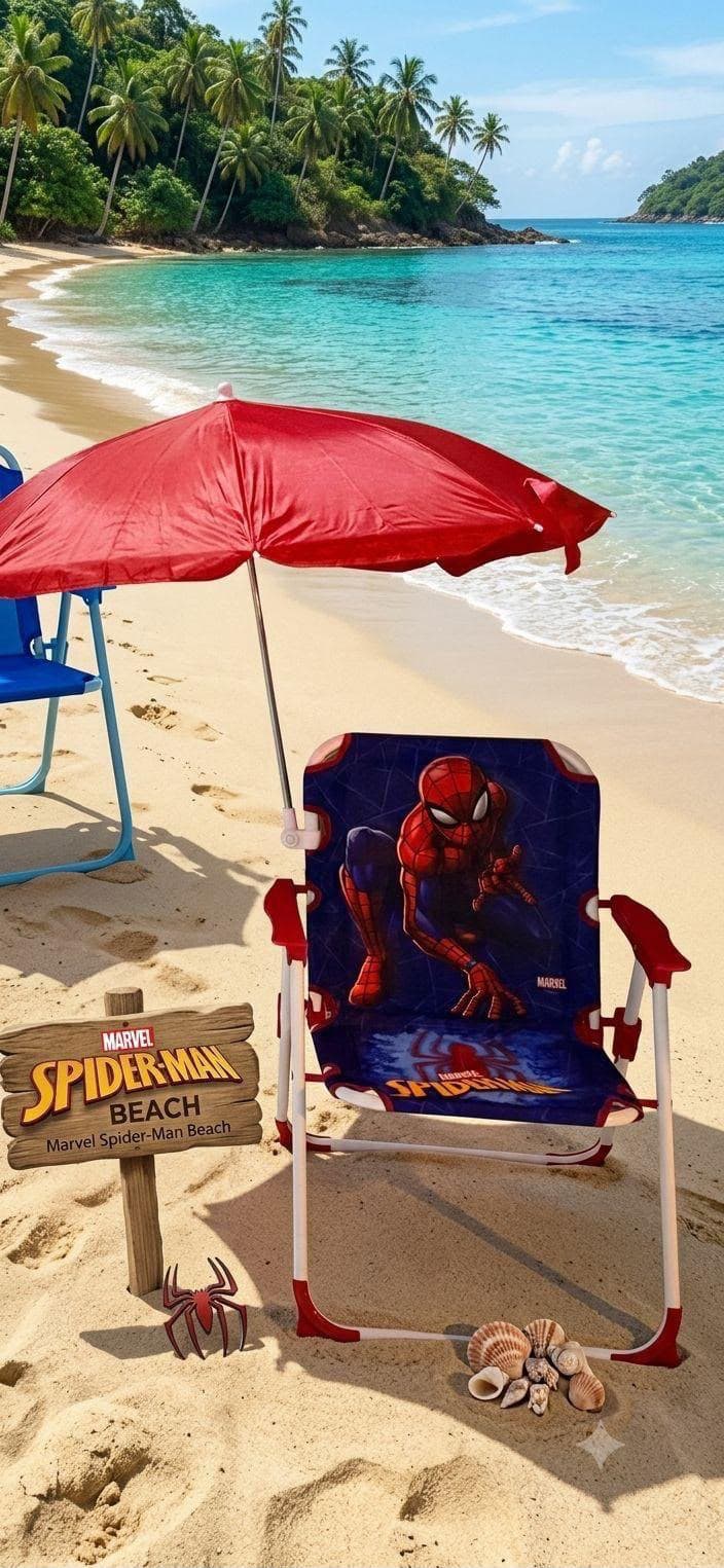 Chaise de plage enfant Spider-Man