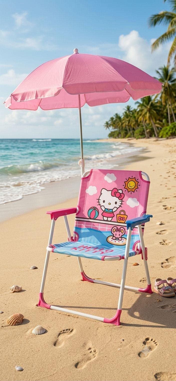 Chaise de plage enfant Hello Kitty